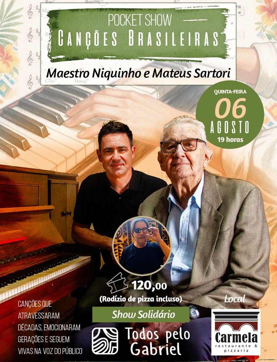 Público em show solidário aplaudindo diante do palco iluminado